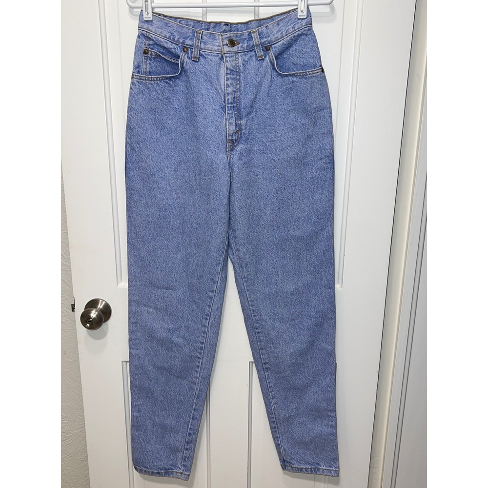 Vintage Levis Native Blue High Waisted Mom Jeans Light Wash Made in USA Size 11